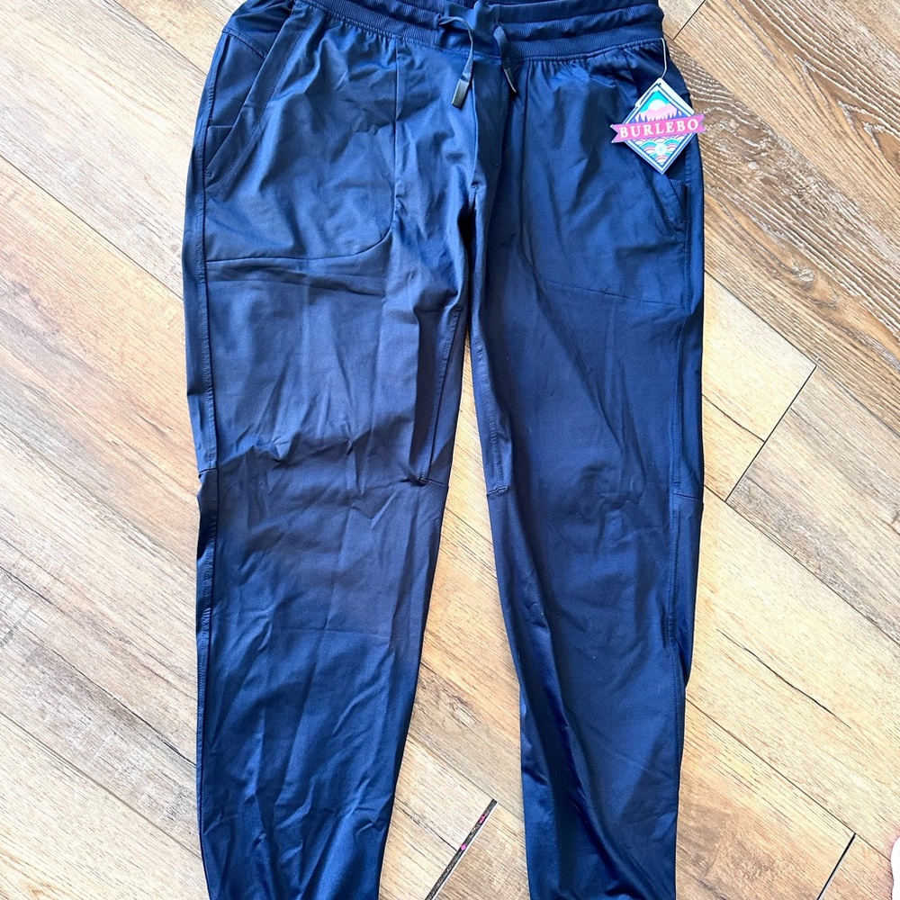 BURLEBO Men's Black Jogger Pants